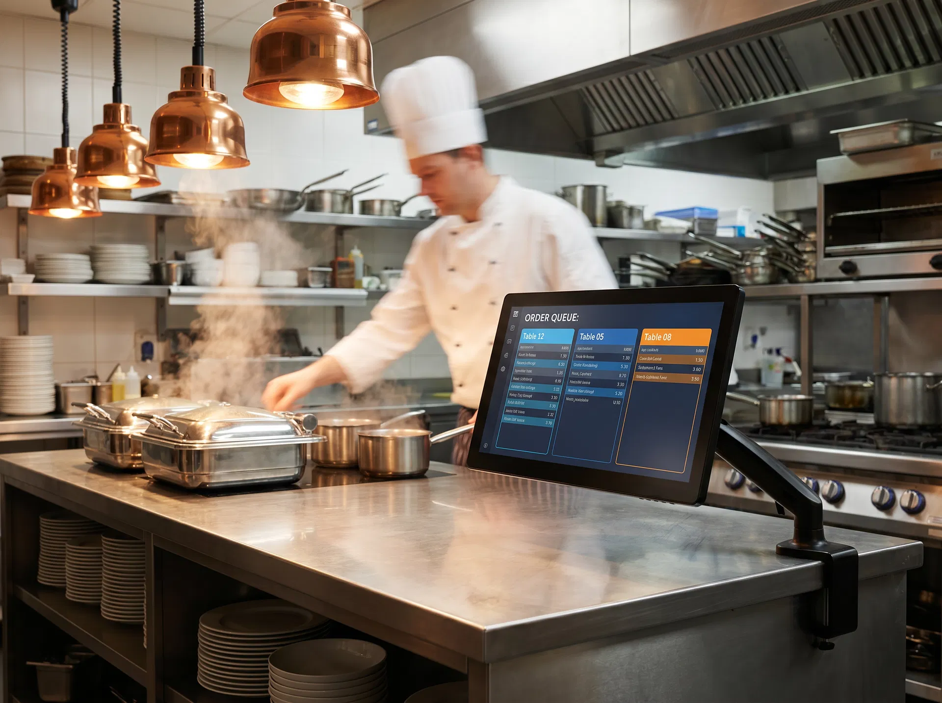 Monitor touch screen Lynx Essence em aplicação de Food Service Playtix