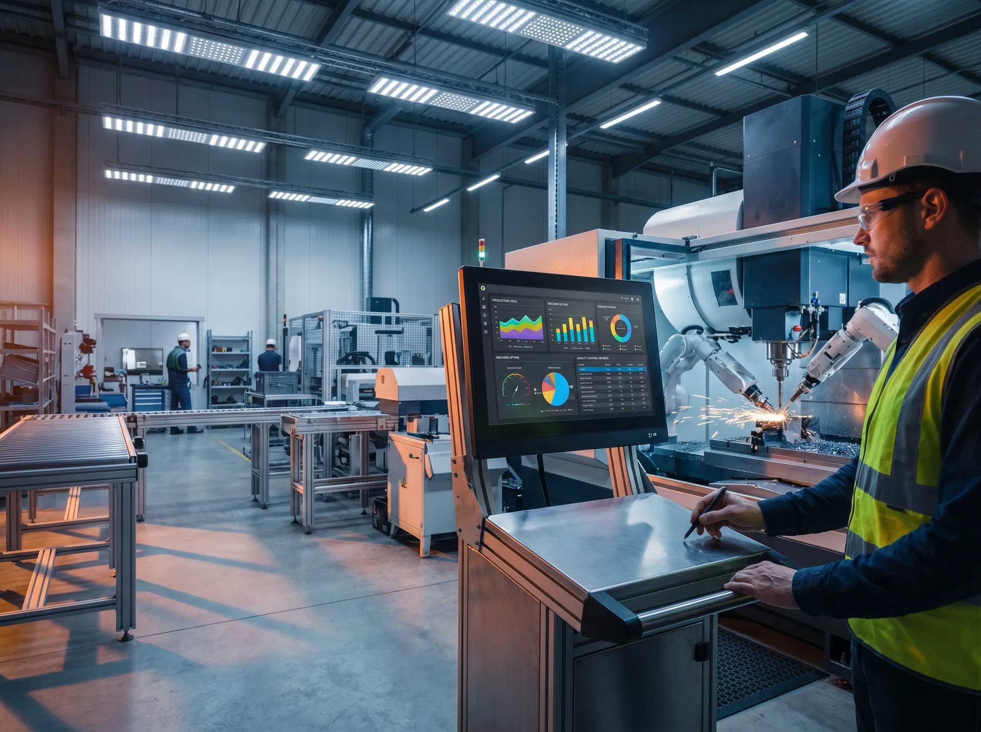 Monitor touch screen Lynx Essence em aplicação de Indústria Playtix