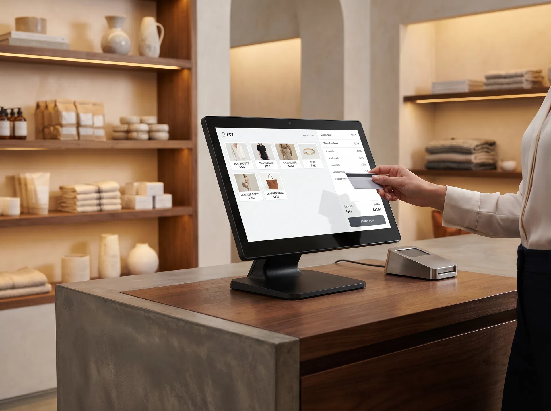 Monitor touch screen Lynx Essence em aplicação de Varejo e PDV Playtix