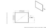 Desenho técnico com dimensões do Kit Painel Sensível ao Toque Resistivo 12.1" Formato 4:3