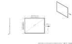 Desenho técnico com dimensões do Kit Painel Sensível ao Toque Resistivo 15" Formato 4:3