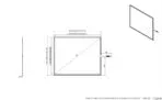 Desenho técnico com dimensões do Kit Painel Sensível ao Toque Resistivo 19" Formato 4:3