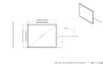 Desenho técnico com dimensões do Painel Sensível ao Toque Resistivo 5.7" Formato 4:3