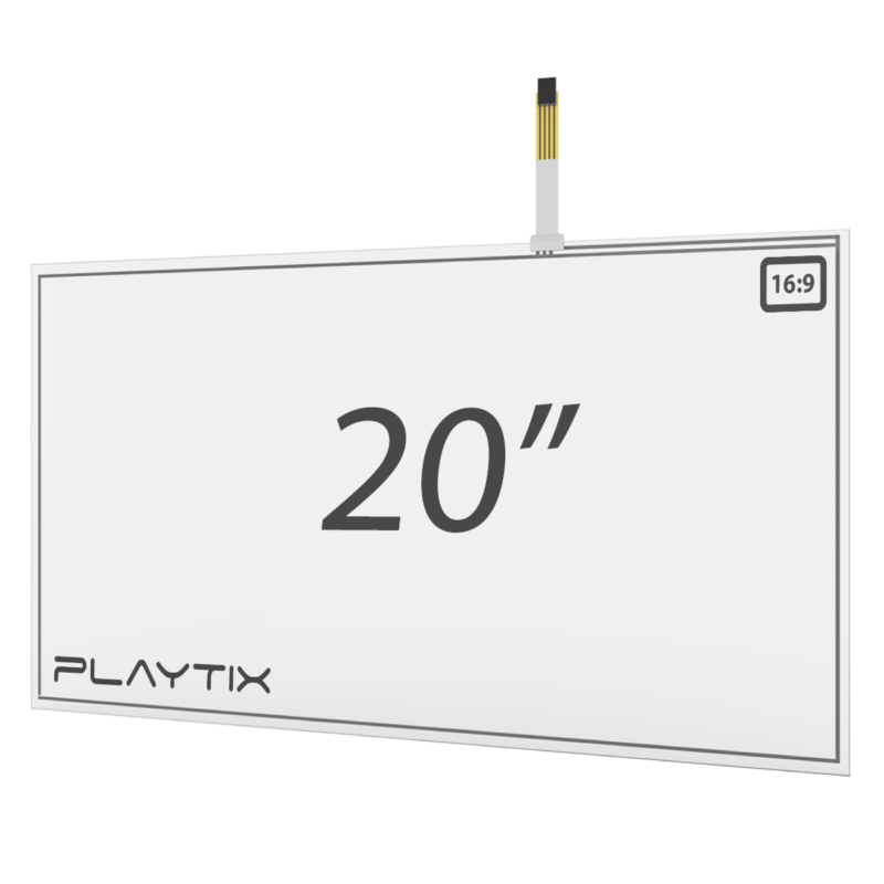 painel touch screen resistivo 20"