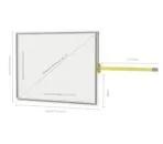 Desenho técnico com dimensões do Painel Sensível ao Toque Resistivo 5.7" Formato 4:3