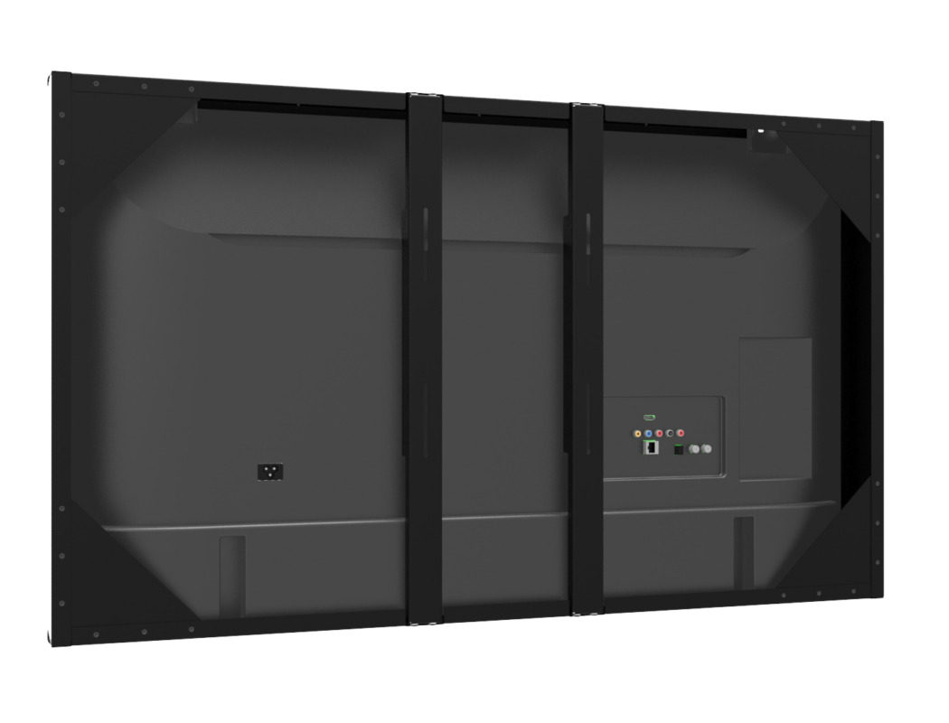 Vista traseira do Monitor Open Frame Touch Screen Infravermelho 43" - Spider Advance mostrando conexões