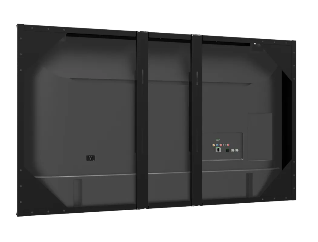 Vista traseira do Monitor Open Frame Touch Screen Infravermelho 43" - Spider Advance mostrando conexões