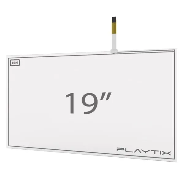 kit painel touch screen resistivo 19 widescreen 16:9
