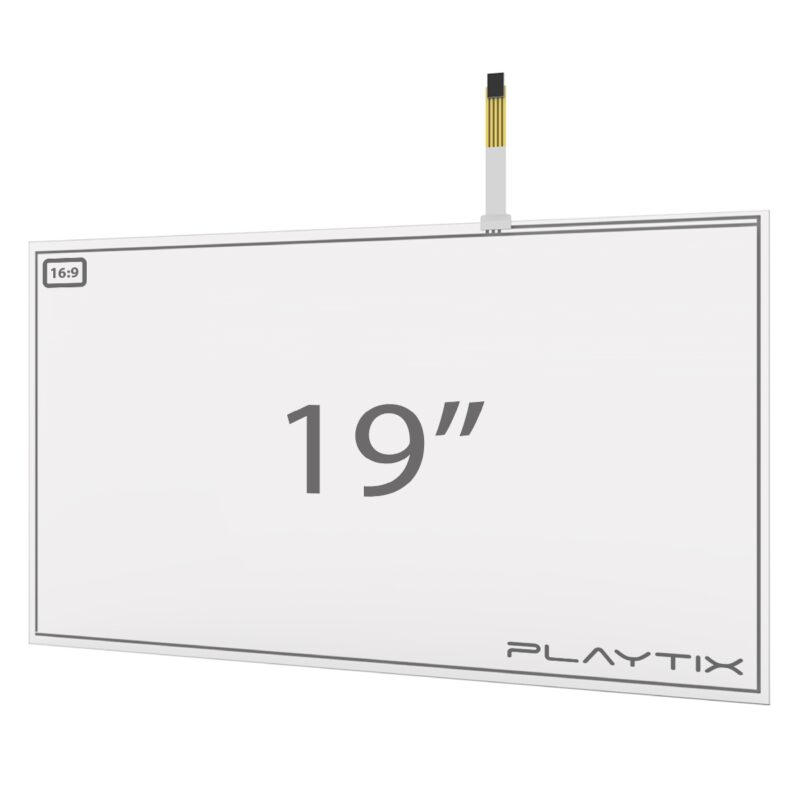 kit painel touch screen resistivo 19 widescreen 16:9