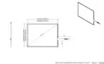 Desenho técnico com dimensões do Kit Painel Sensível ao Toque Resistivo 10.4" Formato 4:3