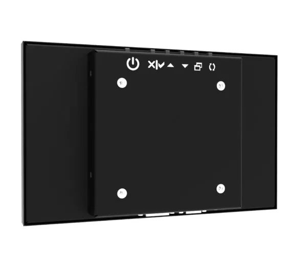 Vista traseira do Monitor Touch Screen Capacitivo 10.1" Multitoque - Lynx Wave mostrando conexões