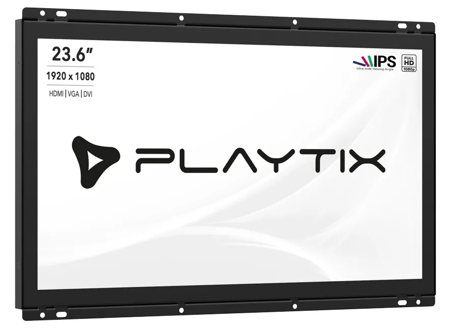 MONITOR OPEN FRAME 23.6" FULL HD - DIGITAL SIGNAGE (SEM TOUCH SCREEN)-0 Monitor Open Frame 23.6" Full Hd - Digital Signage (sem Touch Screen) - monitor touch screen industrial Playtix