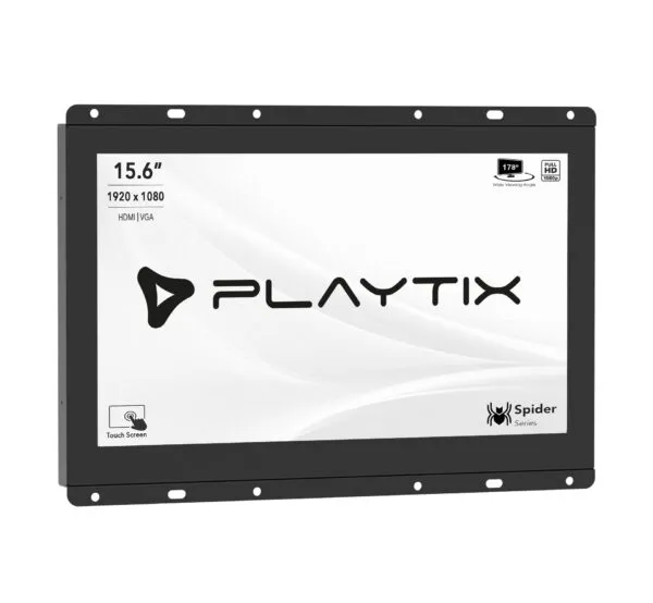Monitor Open Frame Touch Screen Capacitivo Playtix 15.6" Multitoque Full Hd Ips Hdmi - Spider Wave